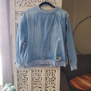 Zara Denim Sweatshirt